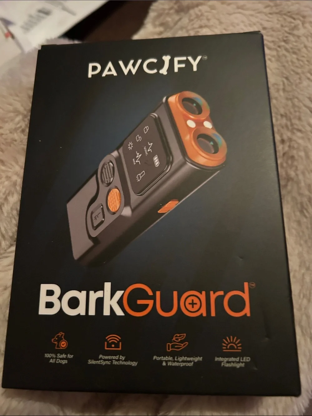 BarkGuard Dog Training & Anti-Bark Device - Black & Orange